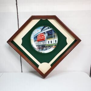 Collector Plate Wrigley Field "Take Me Out To The Ballgame" Wall Mount Frame